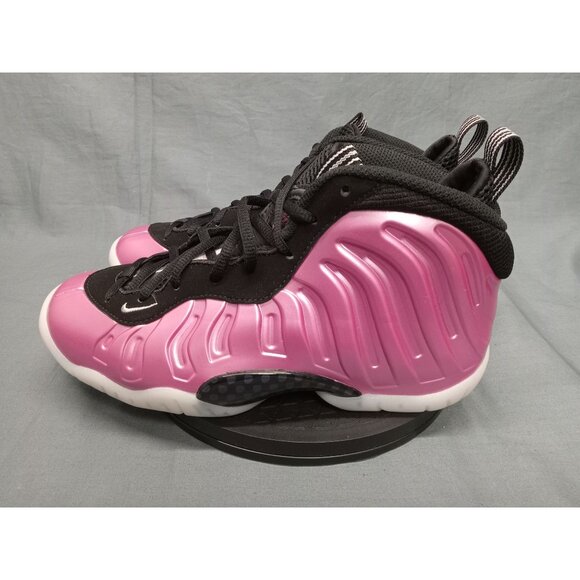 Nike Girls Little Posite One (GS) Sneakers Aura Pink Black Size 4.5 NEW IN BOX! - Picture 8 of 12